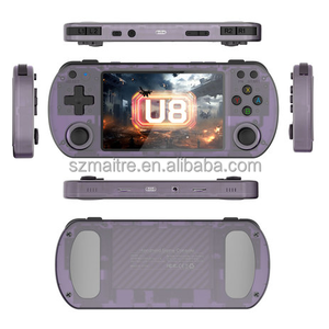 U8 Portable Handheld-Spiele konsole 4-Zoll-IPS-Bildschirm Linux-System 64GB Dual-Joystick AK3326 Integrierte 10000-Spielekonsolen - Product Image 1