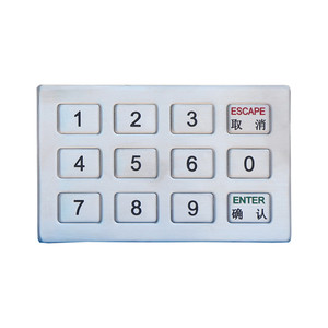 Tastiera in acciaio inossidabile a matrice 3x4 tastiera con telecomando in metallo - Product Image 1