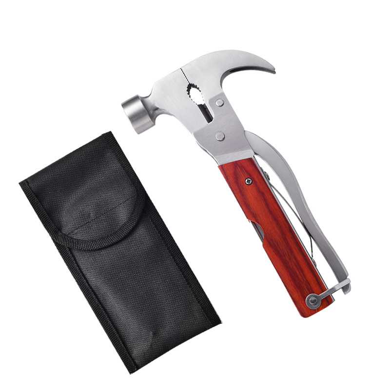 Axe Claw Hammer Wood handle with Nylon Pouch