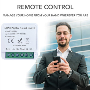 16A Tuya Zigbee 3.0 Smart Home Automation Module Mini Smart Light Switch Controller supporto Alexa Google Home Smart Life App - Product Image 5