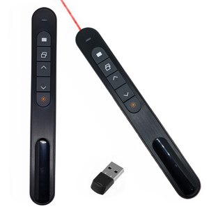 Presentatore Wireless penna per tornitura pagina Laser rossa indicatore di presentazione PPT USB 2.4GHz puntatore PowerPoint Mouse con telecomando - Product Image 1