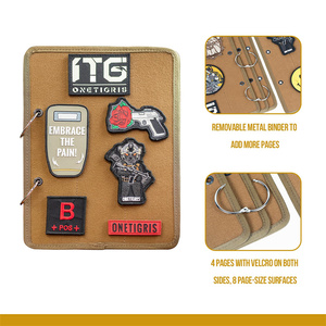 Flip-Page <strong>Patch</strong> Book <strong>Patches</strong> Booklet Organizer Mini Display <strong>Panel</strong> Holder with Metal Removable Ring Binders Enamel Pin Display - Product Image 3