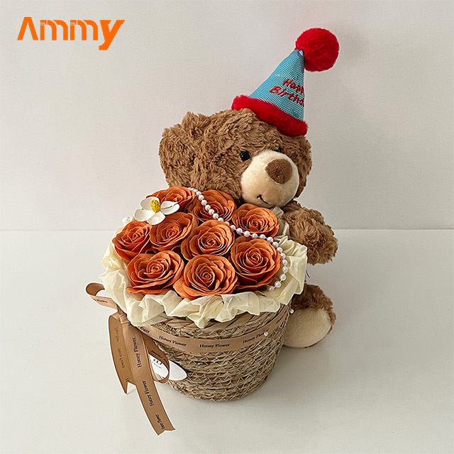 9 Rose Orange Profond