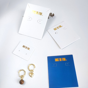 Làm thế nào để đóng gói bông tai Thẻ trắng Vòng hiển thị trang sức bao bì thẻ giấy với logo tùy chỉnh - Product Image 4