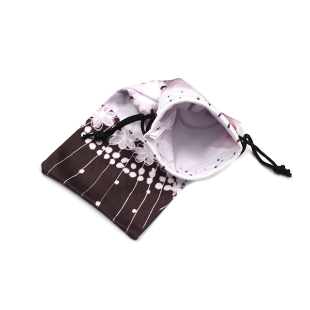 Wholesale Cute animal design eyeglasses pouch double drawstring sunglasses bag