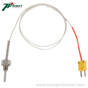 Termopar tipo K/J con sensor de temperatura de tornillo fijo con rosca NPT de 1/4 "1/2" - Product Image 5