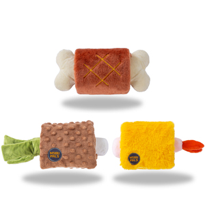 Güzel tasarım dondurma şekli peluş Pet köpekler Interactive interaktif koku oyuncaklar Pet peluş yavaş gıda arama oyuncak vokal gizli gıda oyuncak - Product Image 1