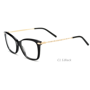 2347 Italian Design Acetate Optical Handmade Decorations Metal Temples Eyeglass <strong>Frame</strong> for Mido Fair - Product Image 2