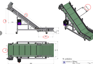 Transportador inclinado tipo Z para sistema de transporte de materiales - Product Image 6