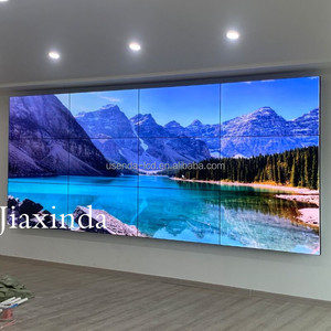 Fabrika ucuz fiyat Video duvar dar çerçeve 0.88 1.8mm 46 49 55 65 inç 4K TV LCD ekran Video duvar ekranı <span class=keywords><strong>LED</strong></span> arka ışık ile