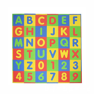 子供のためのIVY教育フロアマットソフトエヴァフォームベビーパズルフロアアルファベット<span class=keywords><strong>ABC</strong></span>無毒プレイマット