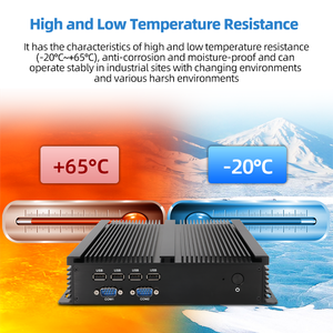 Intel Core i5 i7 Mini PC 2 LAN 6 COM NIC RS232 RS485ファンレス産業用組み込みコンピューター (SIMカードスロット付き) - Product Image 6