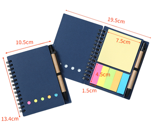 新しいプロモーション安いクラフト紙ノートブックジャーナルプランナーブックとページマーカーカラーインデックスタブ - Product Image 5