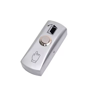 Interruttore di rilascio della porta con pulsante di uscita in alluminio senza contatto di uscita/COM per sistema di controllo accessi - Product Image 1