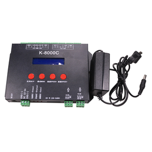 Светодиодный пиксельный контроллер K-8000C оригинальный ws2812 K8000C SPI 1024 пикселей программируемый DMX512 ws2811 SD карта пикселей светодиодный контроллер - Product Image 1