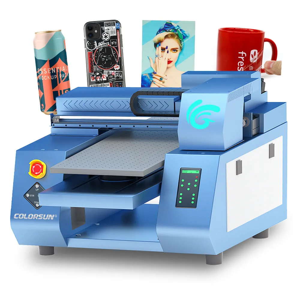 고능률 두 배 printheads a3 uv 잉크젯 프린터 와니스 전화 상자 인쇄 기계 로고 인쇄기 uv와 dtf 인쇄 기계