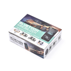 Nuevo MODELO DE inmovilizador de coche doble protección BT compatible con RFID con botón pequeño <span class=keywords><strong>control</strong></span> remoto coche anti secuestro potente anti