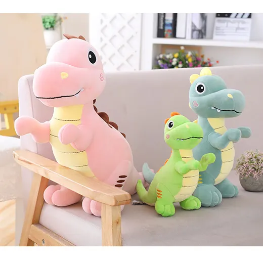 Vita personalizzata come giocattoli di peluche di dinosauro animali selvatici giocattoli di dinosauro farciti cuscino bambola addormentata