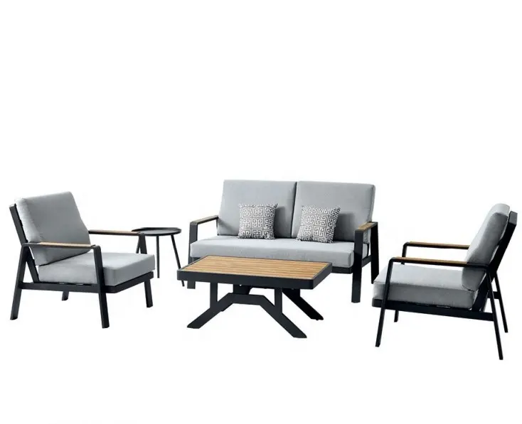 Set di divani promozionali da giardino per mobili da giardino moderni di alta qualità