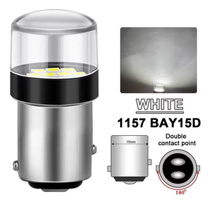 1156 BA15S 1157 BATY15D P21W P21/5W <strong>LED</strong> Bulbs <strong>12V</strong> 3030-10SMD 6500K White Amber Red 1000LM Car Turn Signal Lights - Product Image 3