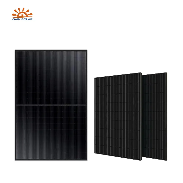 Полная черная солнечная панель 400 Вт полная черная 550 Вт Солнечная черепичная плитка фотоэлектрическая цена