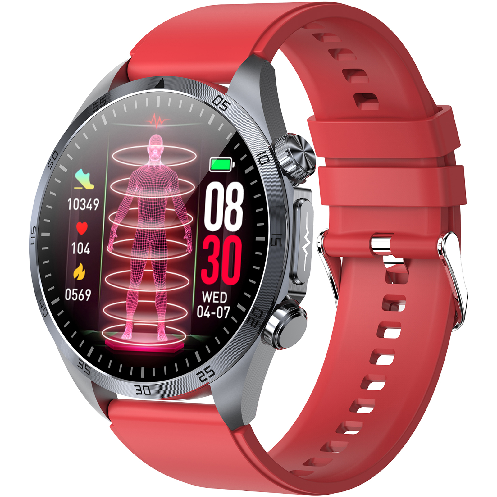 Bracelet en gel de silice rouge