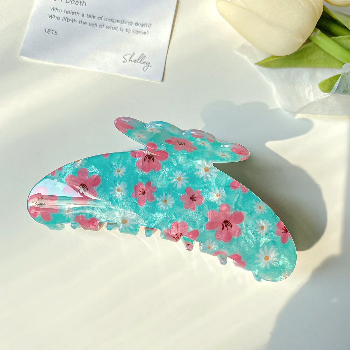 Turquoise Pink Floral