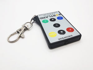 Kunden spezifische Mini Thin Universal IR-Fernbedienung mit Schlüssel bund 1-9 Tasten Fernbedienung