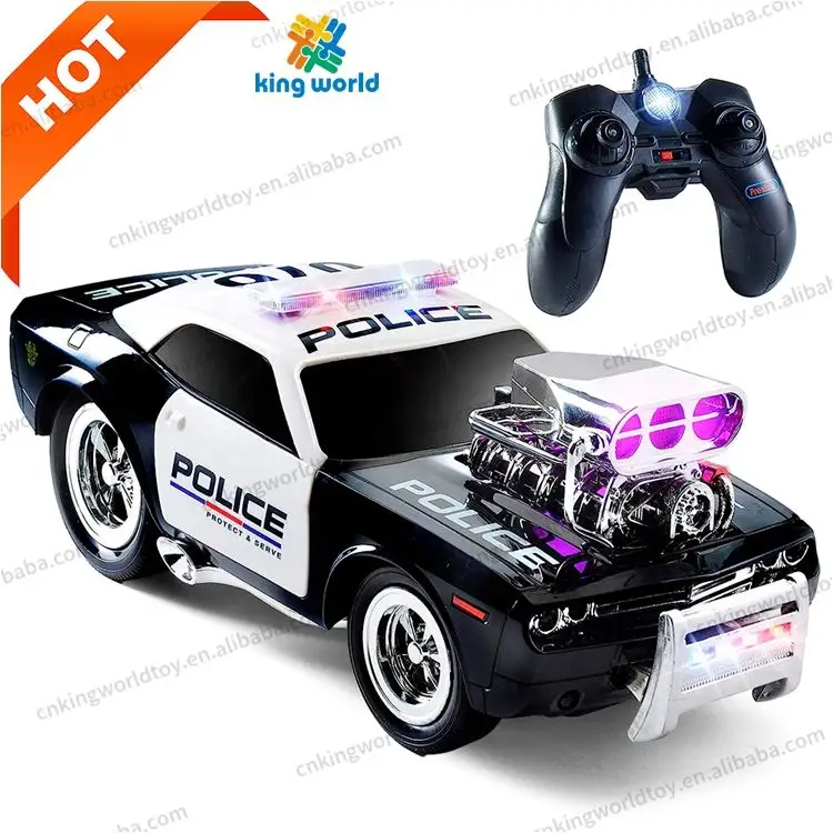 Cool RC Police Car para niños Control remoto Police Car RC Toys 6 canales Police Car Toys con luces y Sirena