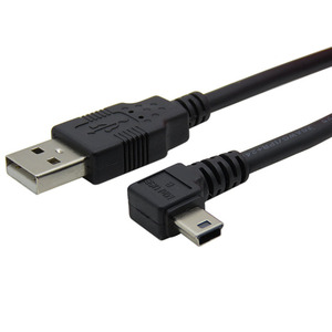 สาย USB USB2.0ตัวผู้ไปยัง mini USB สายชาร์จและซิงค์ข้อมูล90องศาสำหรับกล้องติดรถยนต์ GPS Canon - Product Image 6