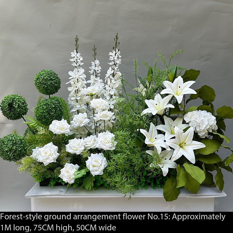 Dépôt pour ensemble de paysage de plantes artificielles 15