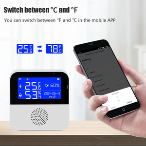 Tuya-registrador de datos de temperatura inteligente inalámbrico, Wifi, Registrador de temperatura y humedad, monitor de Sensor de temperatura y humedad para habitación - Product Image 6