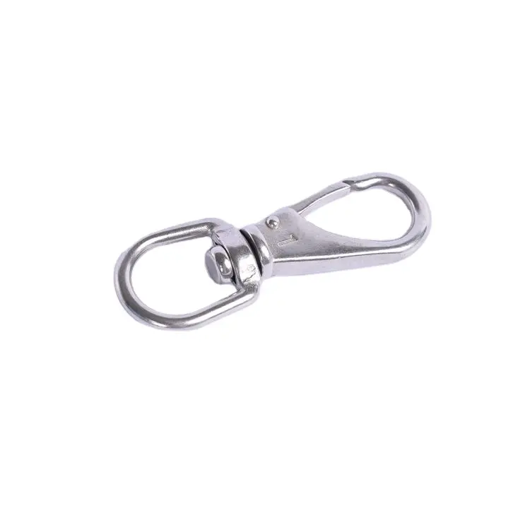 OEM thép không gỉ phần cứng gian lận Kim Loại Xoay tôm hùm clasps Clips Snap hook