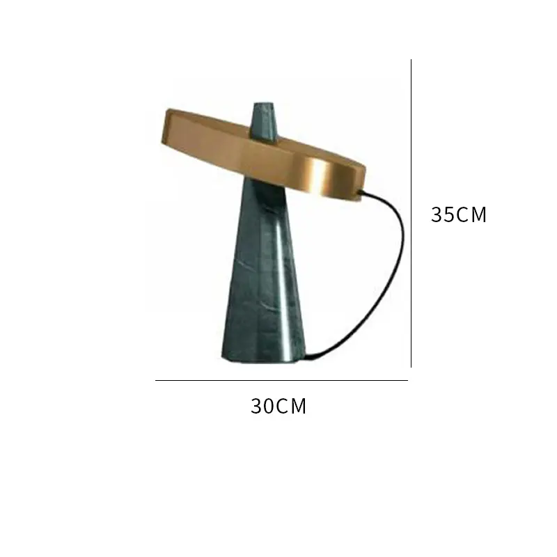 SANXIANG yaratıcı mermer demir çalışma masası lamba gece lambası ev kapalı Led aydınlatma oturma odası masası ışık Modern masa lambası