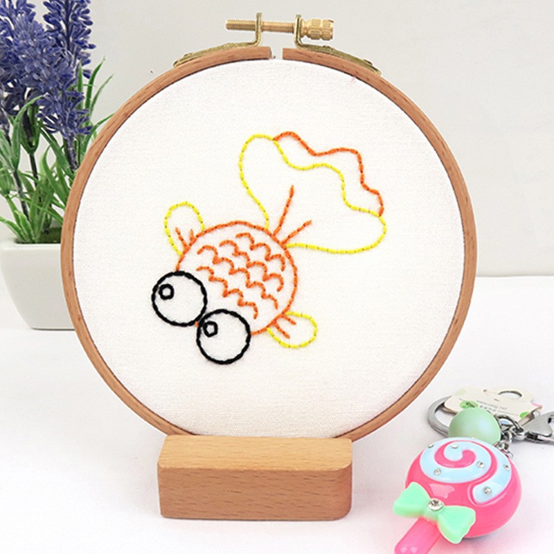 Petit poisson rouge 5 pouces cerceau