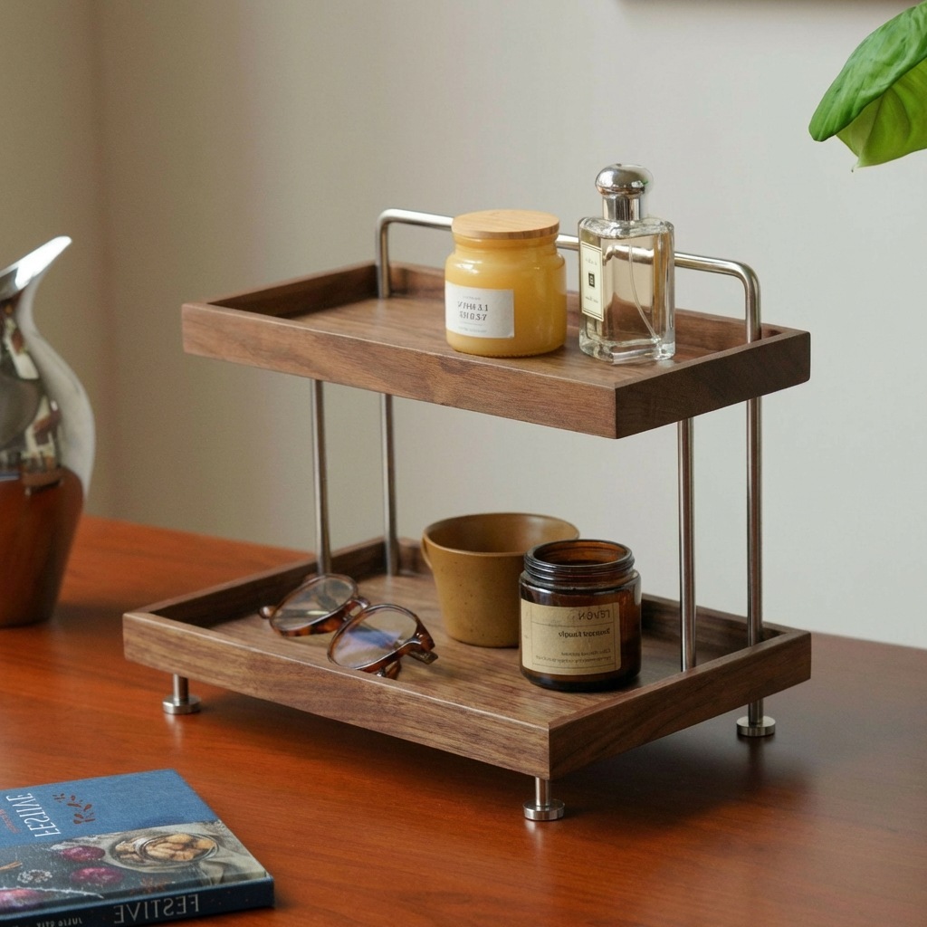 Walnut wood color (in stock) 2 layers