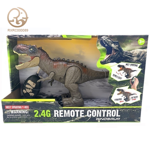 Unisex 2.4Ghz gerçekçi dinozor oyuncak çocuklar için eğitim uzaktan kumanda sprey ışık ses PVC malzeme ile komik özelliği - Product Image 3