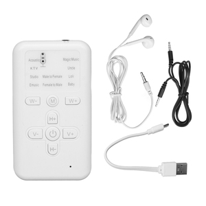 Live Sound Card Voice Changer 8 Sound Effects Plug and Play Handheld Mini Voice Changer Device for Phones Tablets PC - Product Image 1