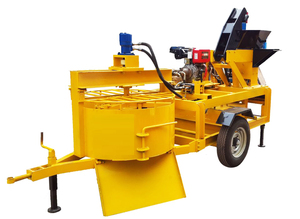 Macchina per la produzione di blocchi di mattoni di terra compressa M7MI macchina per la formatura di mattoni di argilla ad incastro in Indonesia a Guangzhou cina blu - Product Image 2