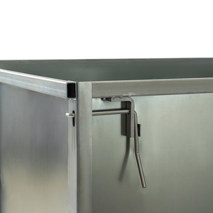 Caja de palés de acero, contenedor de almacenamiento apilable de malla de alambre recubierto galvanizado para almacenamiento y protección logística de almacén - Product Image 2