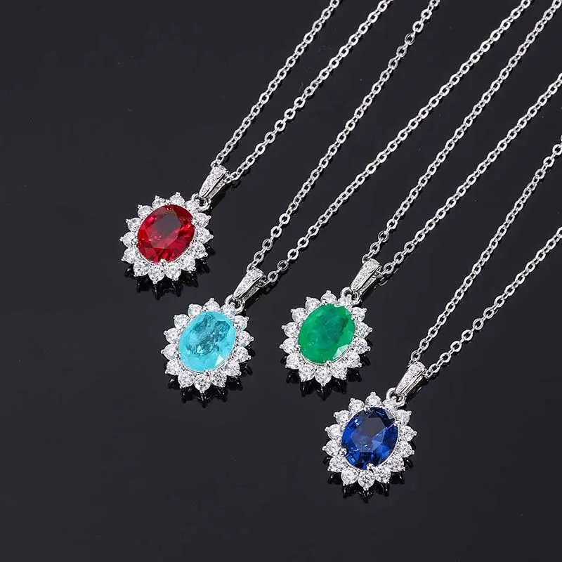 Collares de Plata de Ley 925 para mujer, collar con colgante de animales de cristal swaro azul de alta calidad