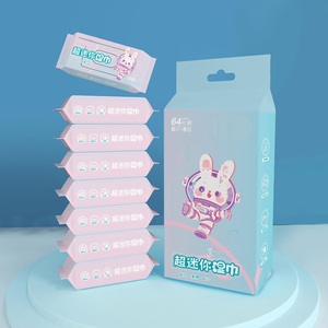 批发便携式迷你家用清洁湿巾柔软婴儿清洁湿巾 - Product Image 2