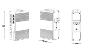 Switch di POE per Switch Ethernet industriale HoweVis 6 porta 10/100/1000M Switch di rete in fibra ottica non gestito - Product Image 2