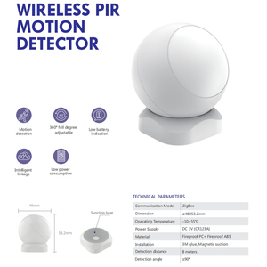 Zigbee interior PIR Sensor de movimiento por infrarrojos/Tuya inteligente Wifi inalámbrico Detector Sensor de movimiento inalámbrico/Sensor de movimiento - Product Image 3