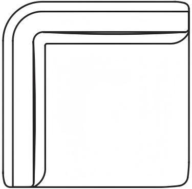 Chaise longue carrée