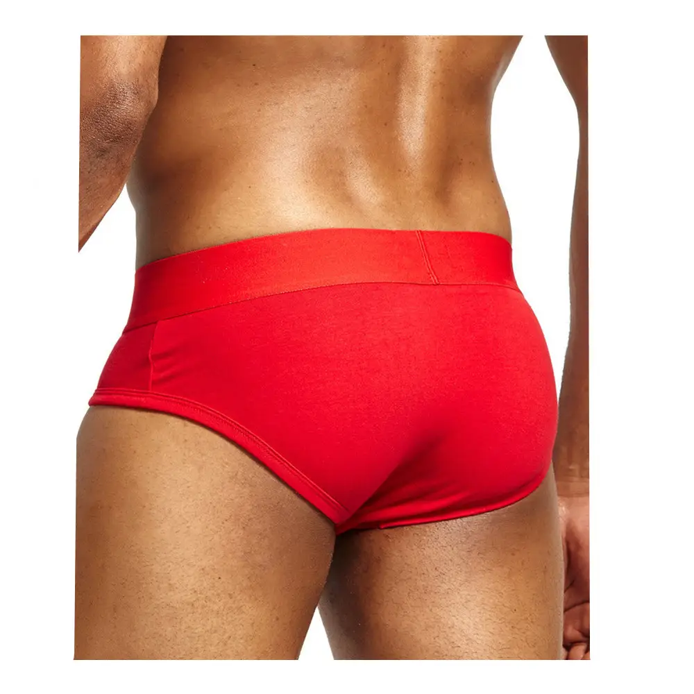 Cueca boxer masculina sexy, corte a laser, sem costura