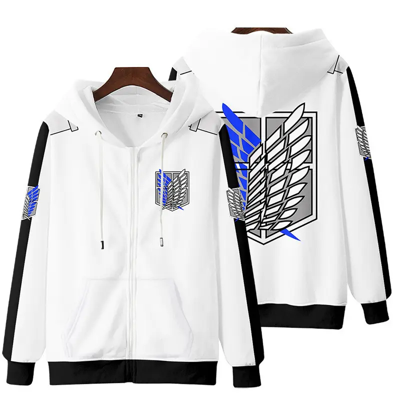 Attack On Titan anime jacket cosplay vestiti maglione con cerniera