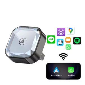 Thông minh hộp có dây để không dây Carplay & Android Auto 2 trong 1 <span class=keywords><strong>Dongle</strong></span> USB cắm và chơi Mini Adapter 5.0 <span class=keywords><strong>Wifi</strong></span> OTA nâng cấp - Product Image 1