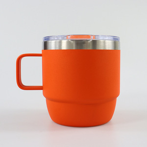 2025 toptan 6oz istiflenebilir paslanmaz çelik vakum yalıtımlı Shot seramik astar ile kapaklı kahve kupa çay bardağı Tumbler