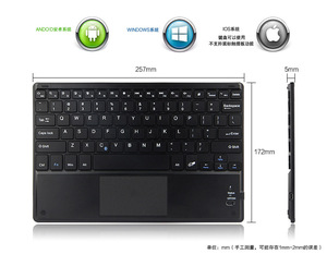 10 &quot;9.7&quot; 9 &quot; Wireless Mini <strong>Keyboard</strong> <strong>Android</strong> Winds Portable BT <strong>Keyboard</strong> with Touch Pad BT Rechargeable <strong>Keyboard</strong> - Product Image 2